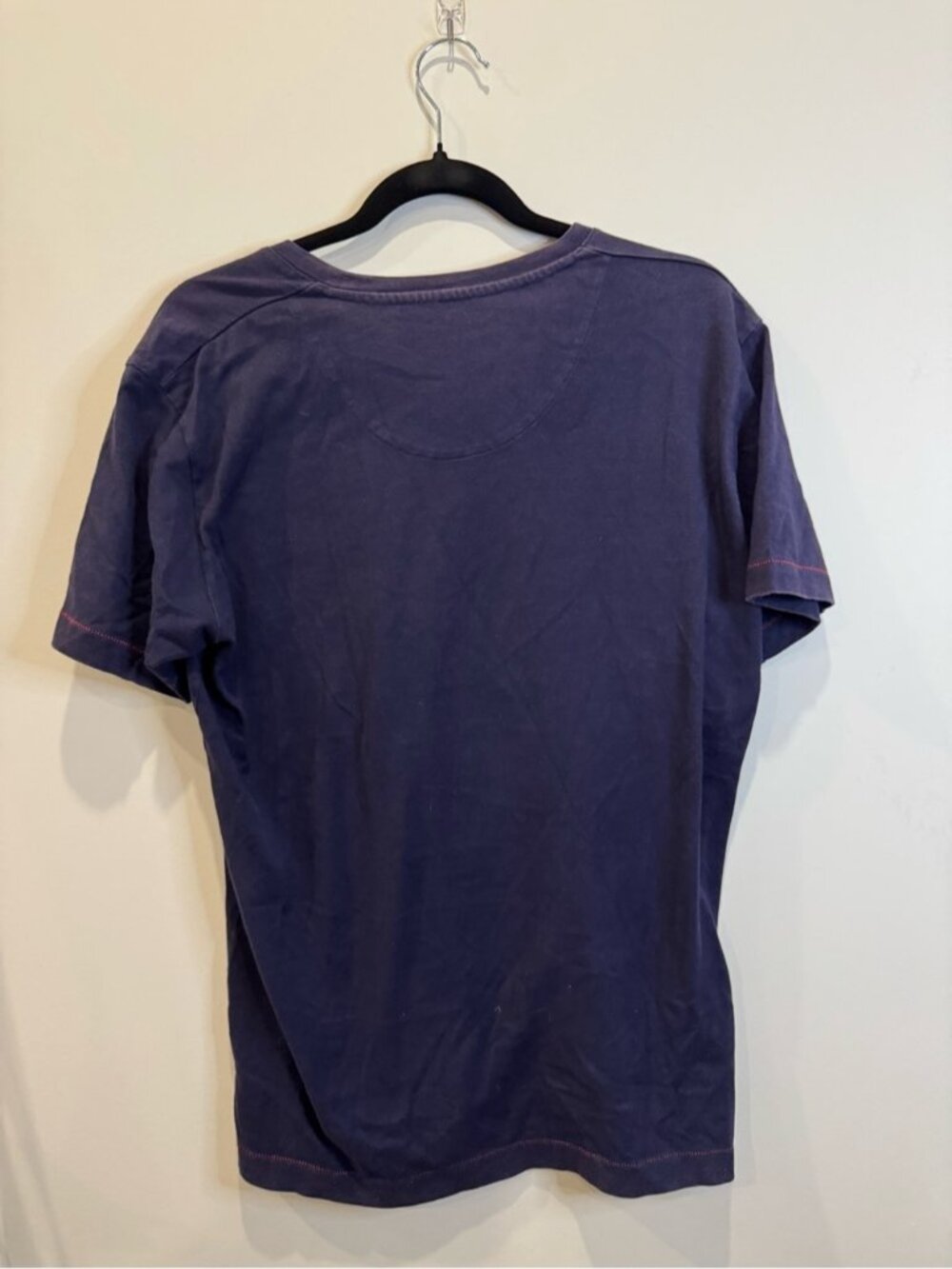 Burberry London Men’s Navy Plaid Pocket T-Shirt Japan Size 3 Cotton 0770 - Picture 4 of 6